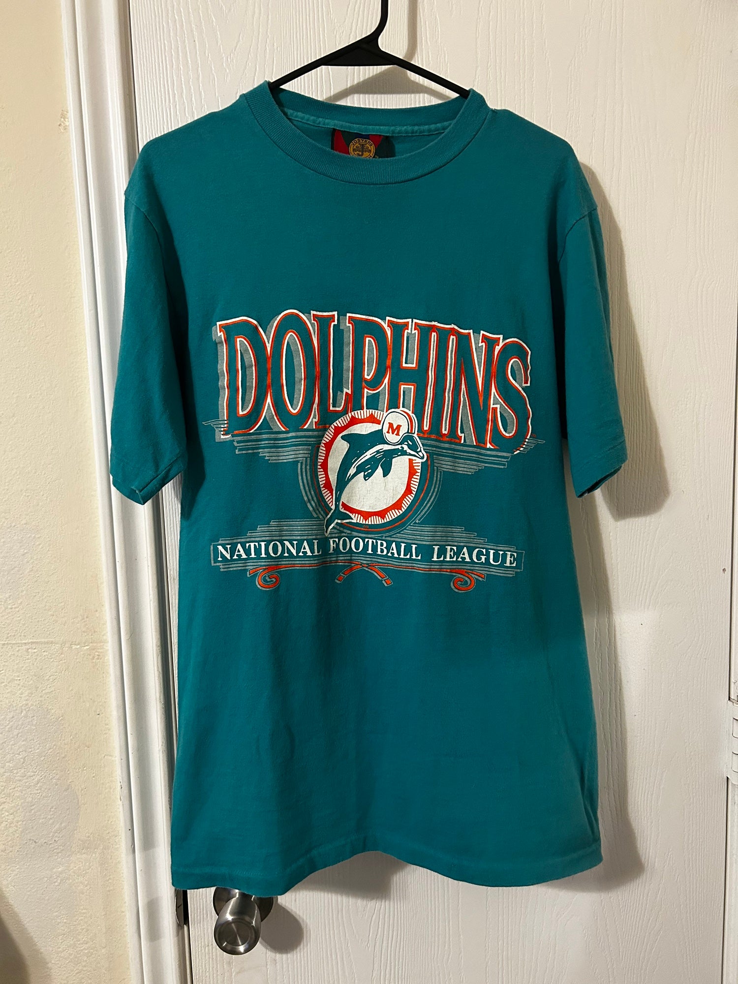 The Edge Miami Dolphins Teal Green T-Shirt Men's Size L