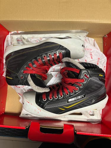 Used Bauer Regular Width Size 9 Supreme One.9 Hockey Goalie Skates