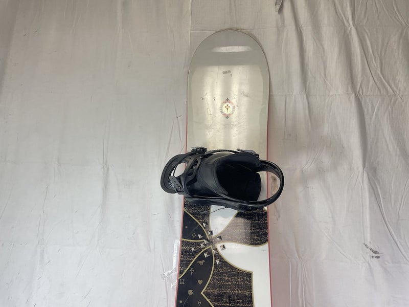 Used Burton Troop 155 Cm Womens Snowboard Combo W Burton Citizen