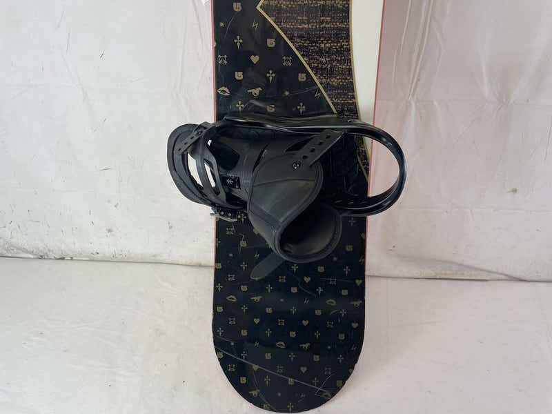 Used Burton Troop 155 Cm Womens Snowboard Combo W Burton Citizen