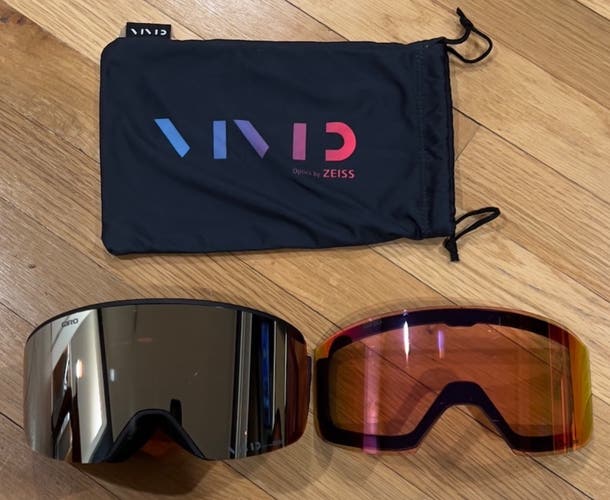 Giro VIVID lenses with Optics by ZEISS® (Like new used once - has a few very minor scratches)