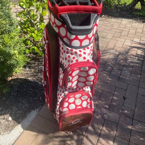 Ladies Golf Cart Bag By Gloveit , with 14 club dividers and cooler pocket.
