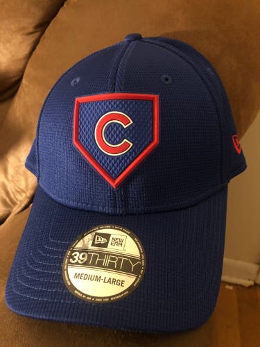 Chicago Cubs New Era MLB Clubhouse Flexfit Hat ML