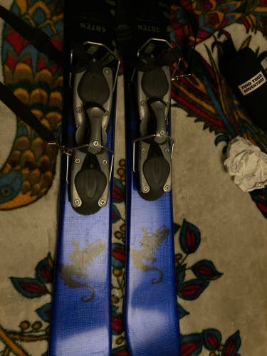 Used Salomon 98 cm Skis With Bindings