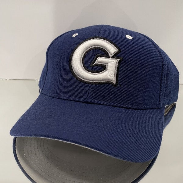 Georgetown Hoyas Hat Cap Fitted 7 1/2 Blue Zephyr College NCAA University Retro