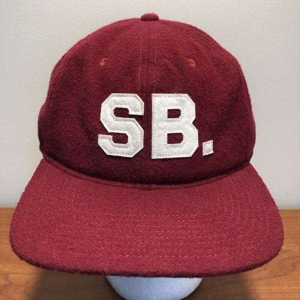 SB Strapback Hat Cap Adult Men Red Skateboard Wool Skate Vintage Retro | SidelineSwap