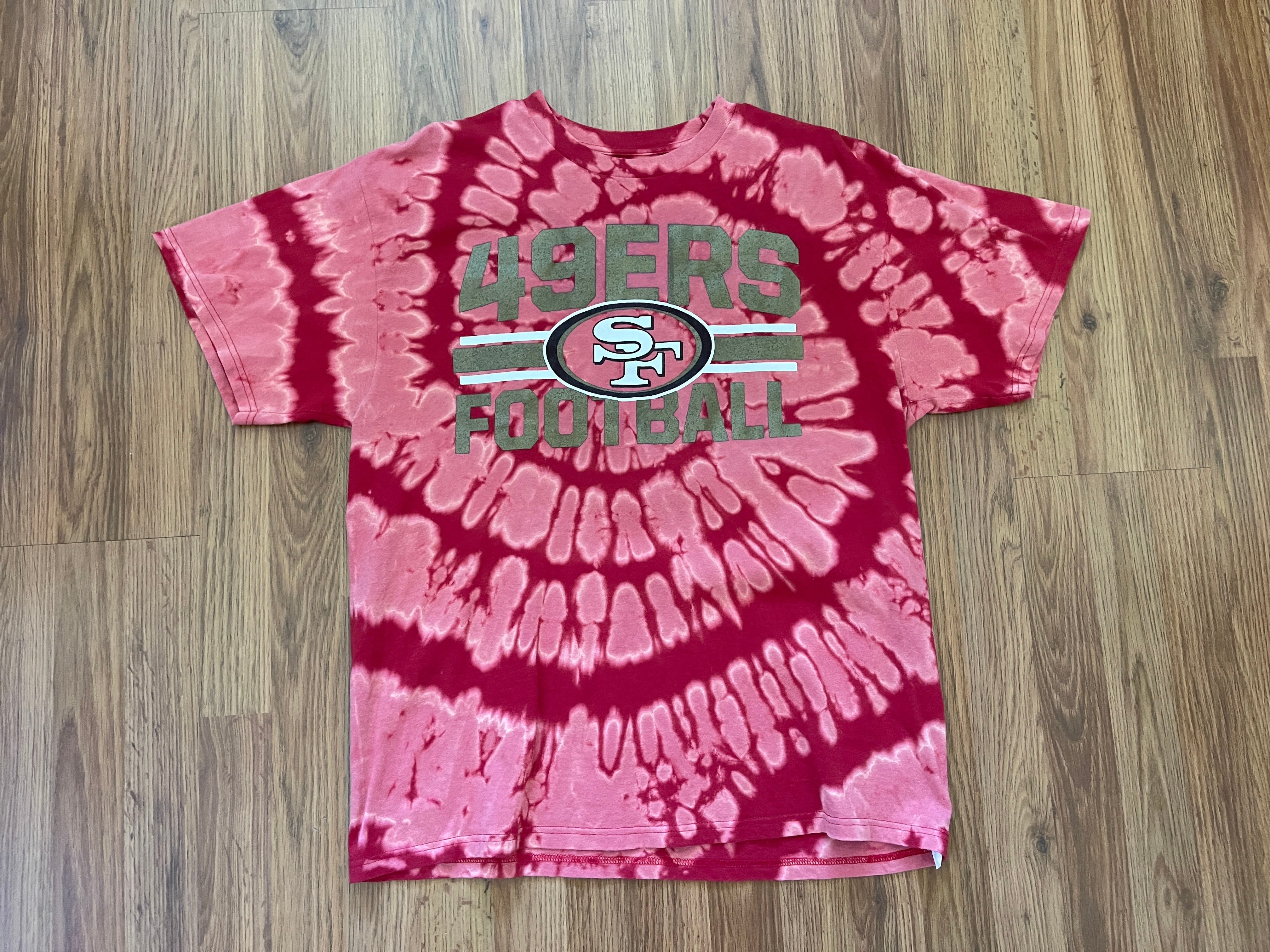 New York Giants NFL FOOTBALL SUPER AWESOME REVERSE TIE DYE Size XL T Shirt