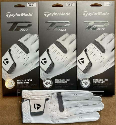 TaylorMade TP Tour Preferred Flex Golf Glove Pack Lot Men's Large L New #84321