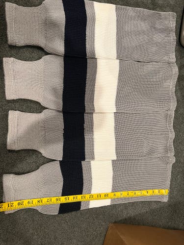 NEW Gray Hockey socks 21” Long