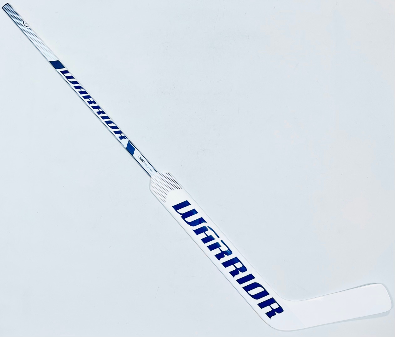 New Custom White/Blue Warrior Ritual V2 Pro+ Goalie Hockey Stick-26.5" Paddle (As Measured)