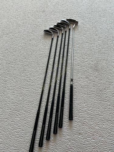 Junior Right Handed Regular Flex Graphite Shaft King F7 Iron Set