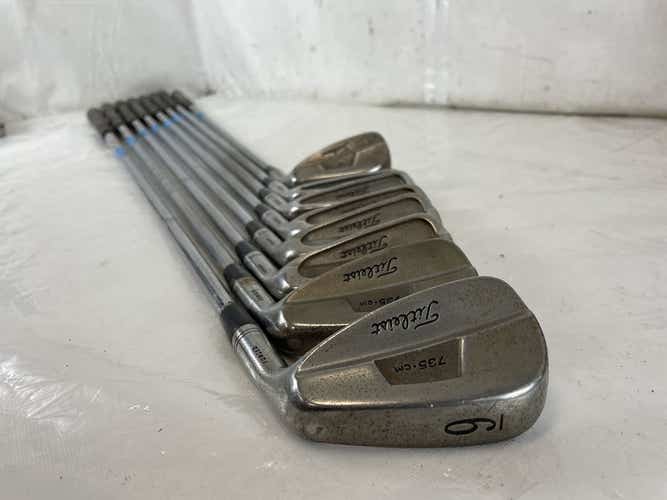 Used Titleist 735-cm Forged 3i-pw Stiff Flex Steel Shaft Golf Iron Set Irons