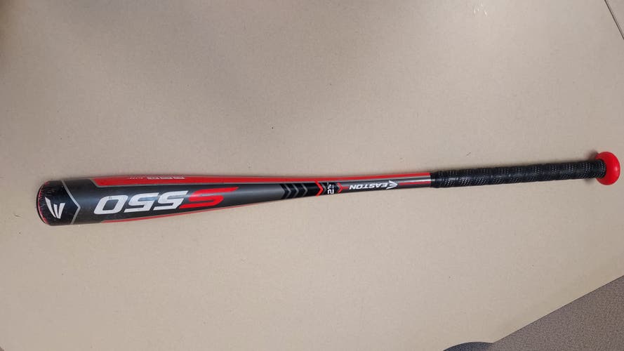 Used 2018 Easton Alloy S550 Bat (-8) 24 oz 32"