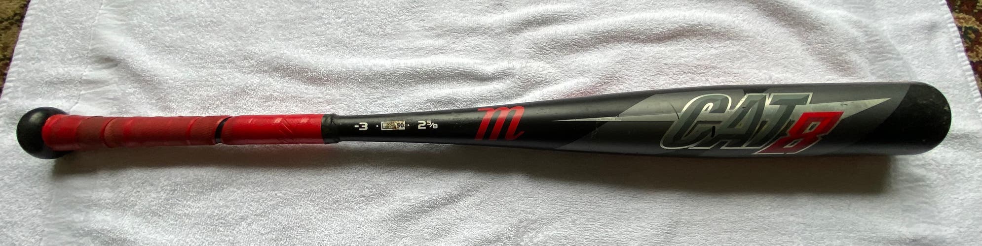 Used BBCOR Certified Marucci Alloy CAT 8 Bat (-3) 28 oz 31"