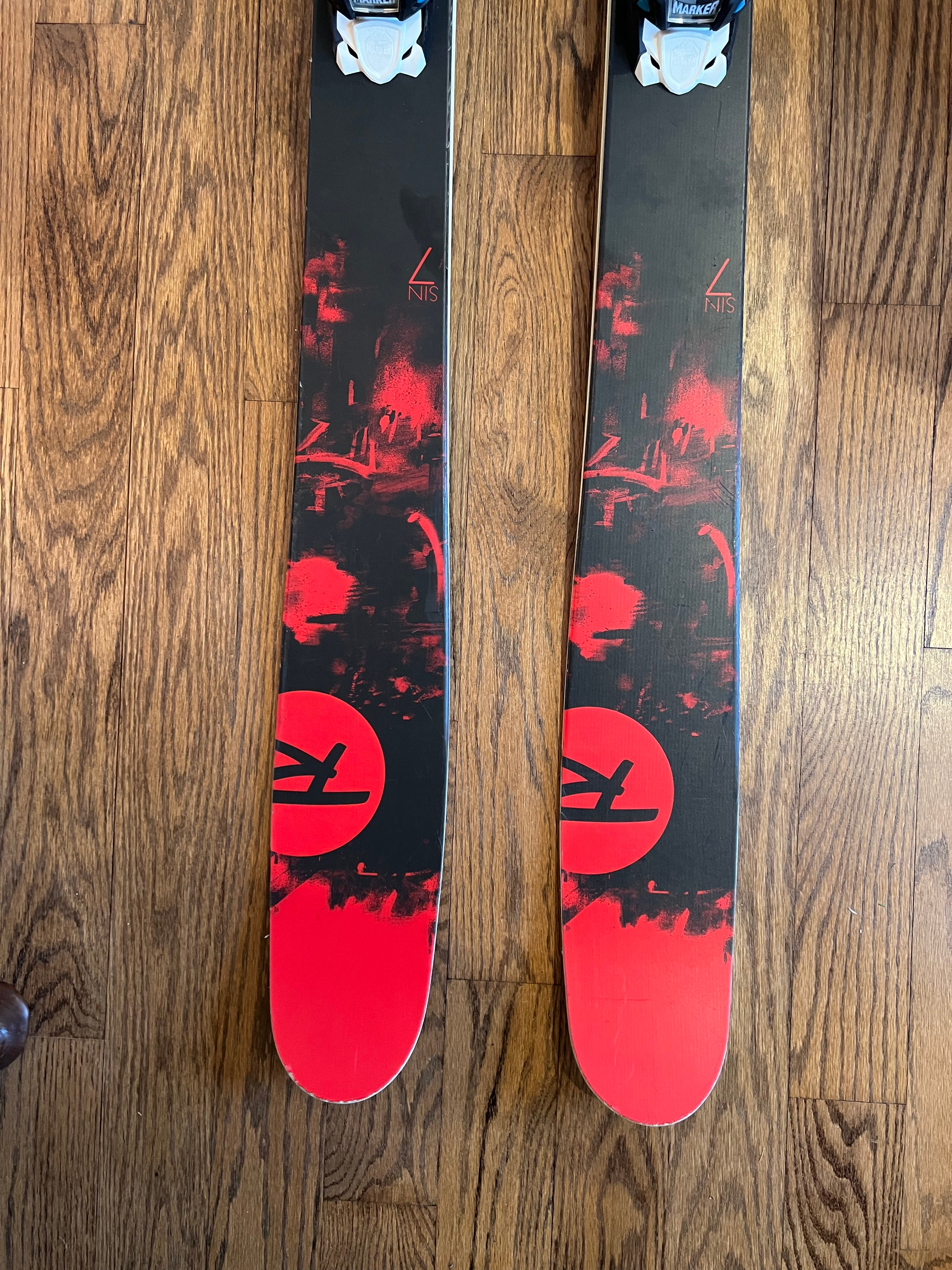 Used Unisex 2015 Rossignol 172 cm All Mountain Sin 7 Skis With