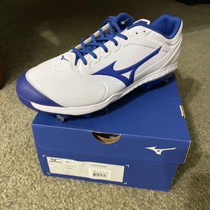 Blue New Metal Mizuno Cleats