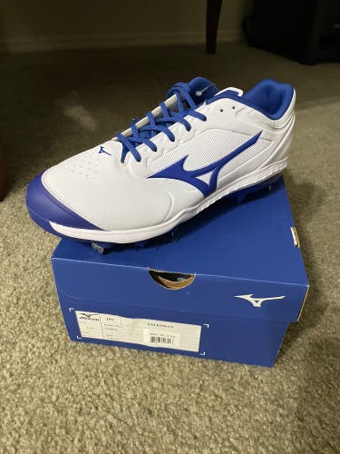 Blue New Metal Mizuno Cleats