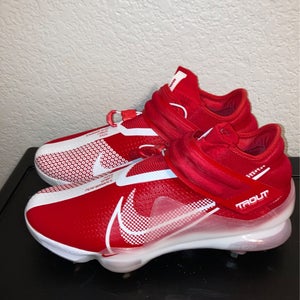 Men Nike Force Zoom Mike Trout 7 Baseball Cleats Red White CI3134-602 SZ 12