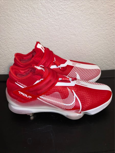 Nike Force Zoom Trout 7 Baseball Cleats Red CI3134-602 Men's Size 9.5