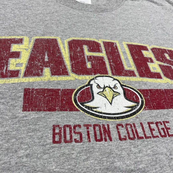 Men's Champion Gray Boston College Eagles Football Jersey T-Shirt