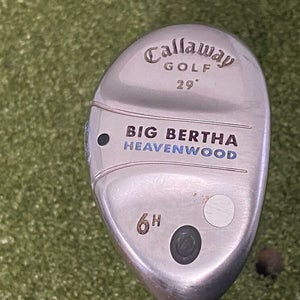 Callaway Big Bertha Heaven Wood 29* 6 Hybrid LRH BB Gems 55 Ladies Graph (L3803)