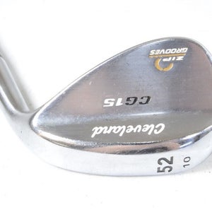 Cleveland CG15 Zip Grooves Satin Chrome 52*-10 Wedge Right Graphite # 148701