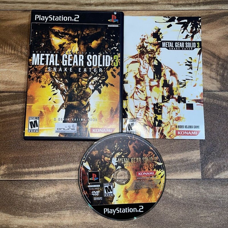 Metal Gear Solid 3: Snake Eater Ps2 Video Game - Complete! Tested! Fast Shipping