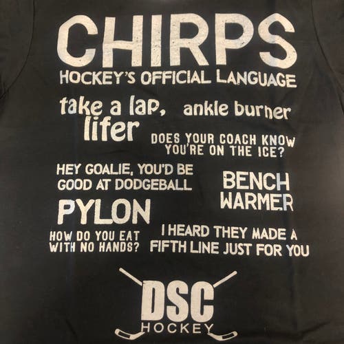 “Chirps” hockey T-shirt (FREE SHIPPING)
