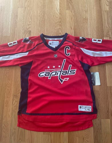 New Washington Capitals Alex Ovechkin Youth L/XL Jersey