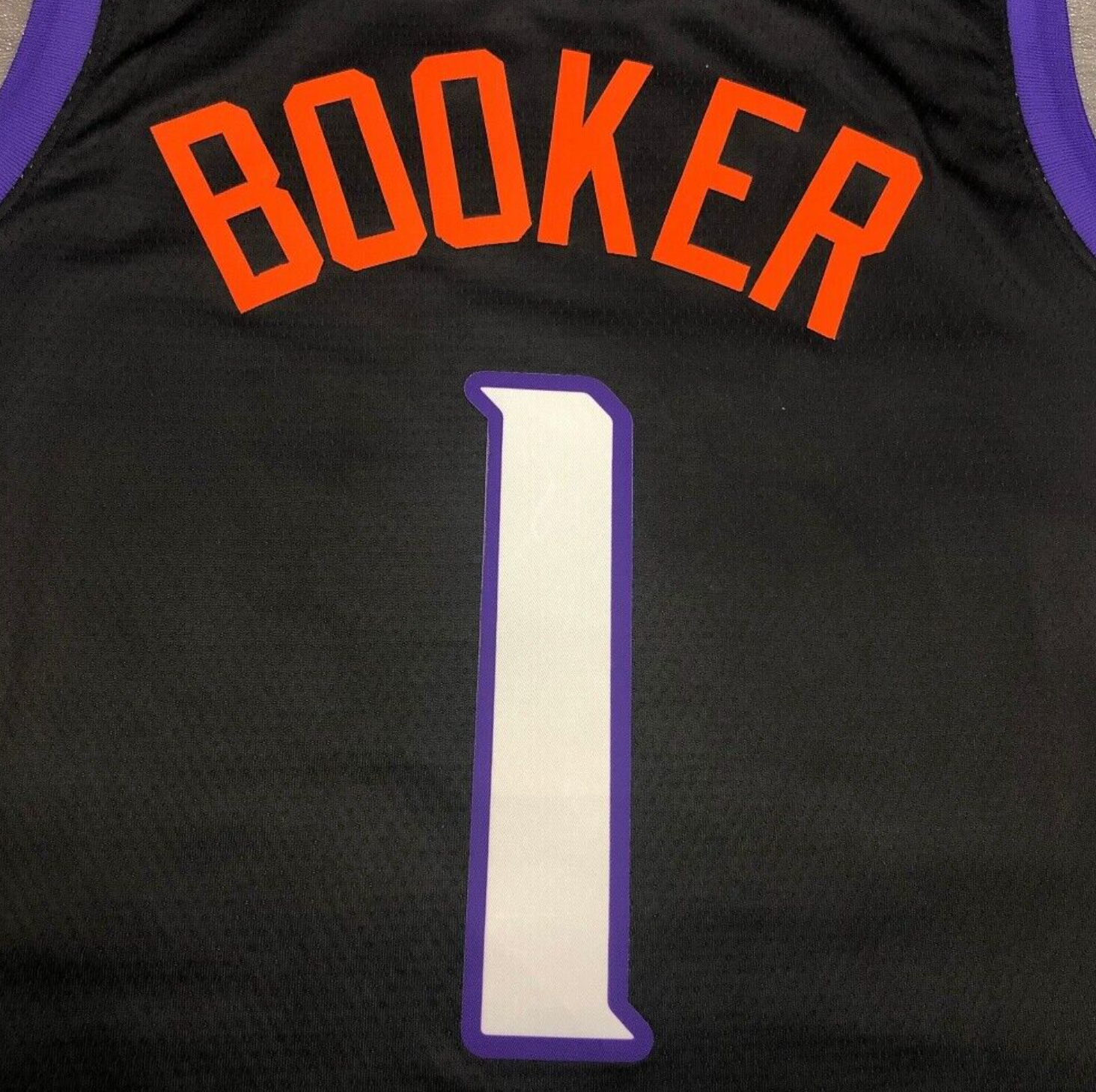 Phoenix Suns The Valley Devin Booker #1 Black Size M Jersey