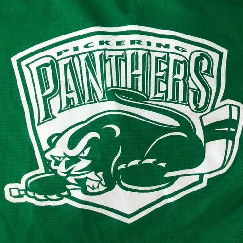 Pickering Panthers JrA XL green practice jersey (FREE SHIPPING)