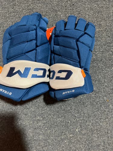 New Blue CCM HGPJS Pro Stock Gloves Colorado Avalanche Byram 14”