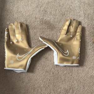 Gold Adult Large Nike Vapor Jet Gloves