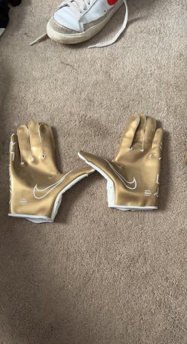 Gold Adult Large Nike Vapor Jet Gloves