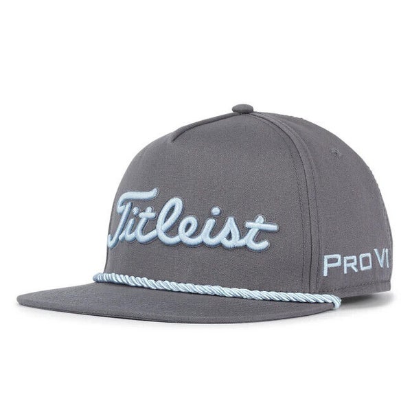 Titleist Tour Rope Flat Bill Hat Charcoal/Sky