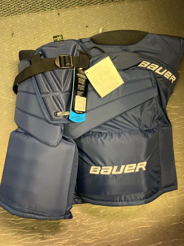 New Large NAVY Bauer Supreme S190 Hockey Goalie Pants