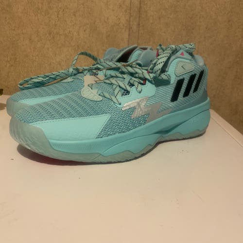 Adidas Dame 8 Respect My Name Athletic Aqua Basketball Shoe  Men Sz 10