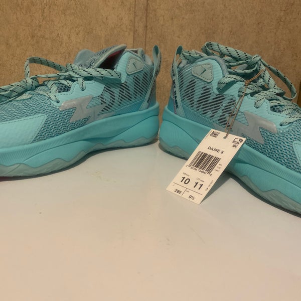 Adidas Dame 8 Respect My Name Athletic Aqua Basketball Shoe 