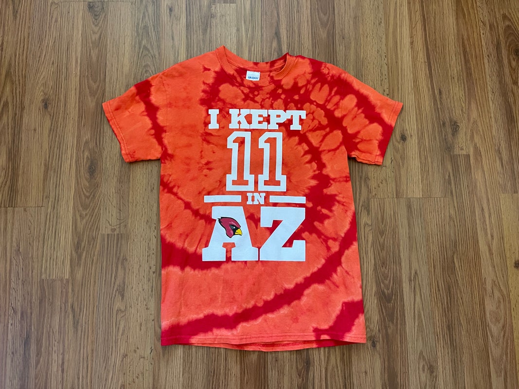 Arizona Cardinals Larry Fitzgerald NFL FOOTBALL REVERSE TIE DYE Size M T Shirt!