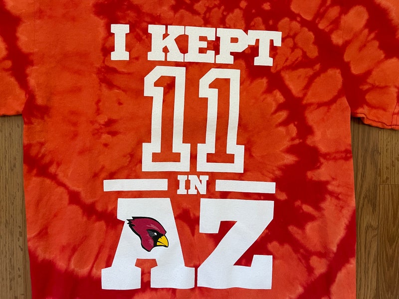 Arizona Cardinals Larry Fitzgerald NFL FOOTBALL REVERSE TIE DYE Size M T  Shirt!