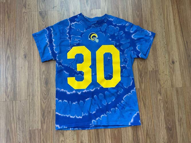 Los Angeles Rams Todd Gurley NFL FOOTBALL REVERSE TIE DYE Size Medium T Shirt!