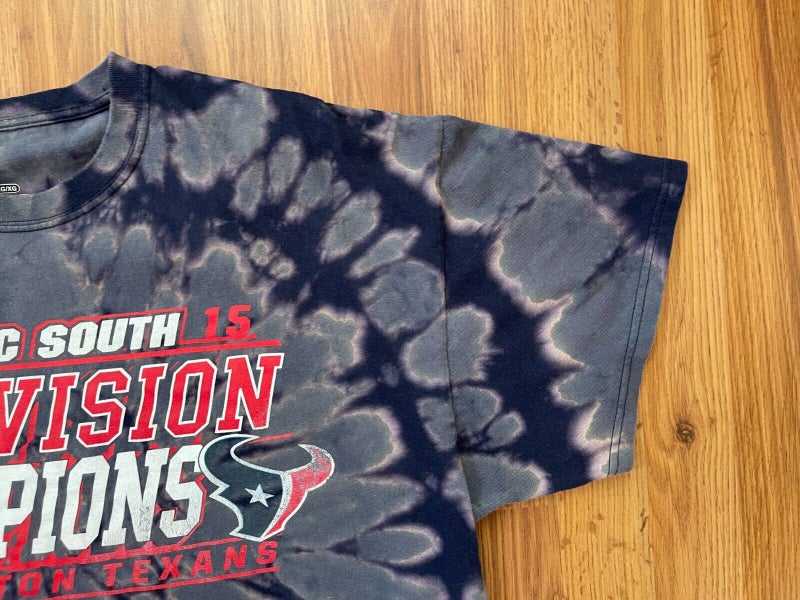 Houston Texans NFL FOOTBALL 2015 AFC SOUTH CHAMPS REVERSE TIE DYE