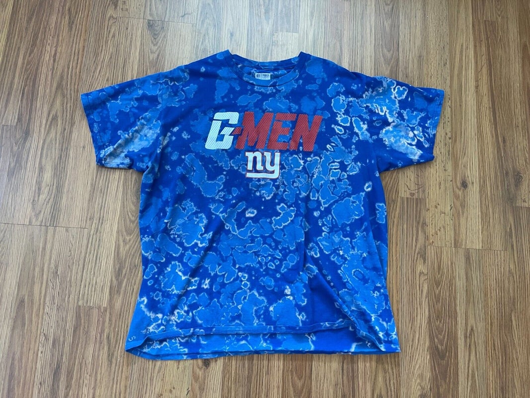 New York Giants G-Men NFL FOOTBALL SUPER AWESOME REVERSE TIE DYE Size XL T Shirt