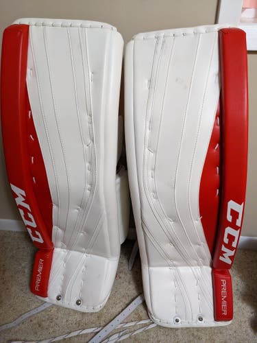 Used 34" CCM Premier II Pro Goalie Leg Pads
