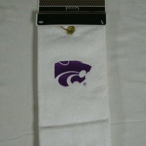 Devant Collegiate Golf Towel (Kansas State Wildcats) White Tri-Fold NEW