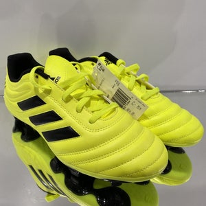 adidas Boys 5 Cleats Athletic Shoes Neon Green Spikes Soccer Kids New Tag Copa