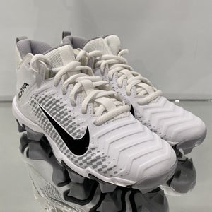Nike Boys 2Y Cleats Athletic Shoes Spikes Football White Kids Menace Shark
