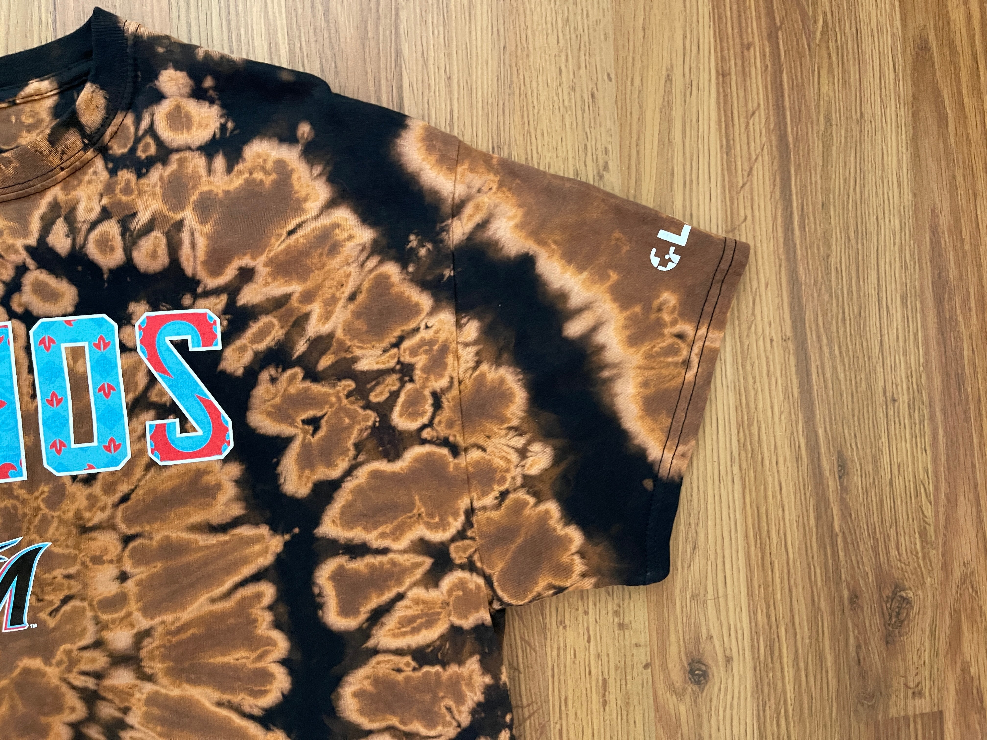 Florida Marlins MLB BASEBALL VINTAGE REVERSE TIE DYE Size XL T