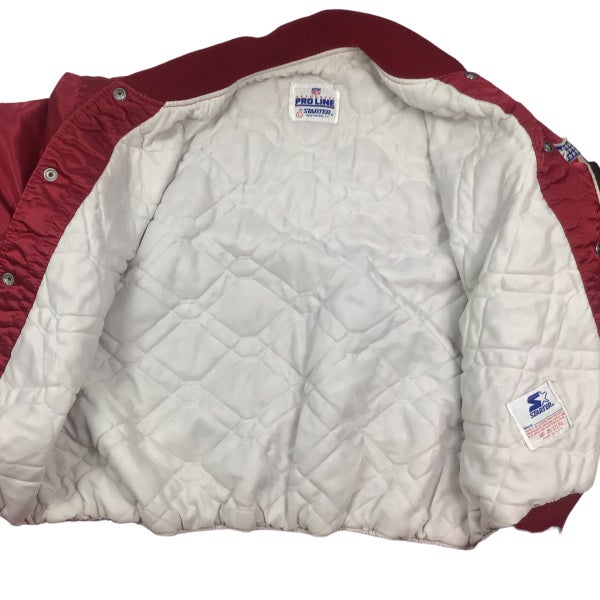 Arizona Cardinals Vintage 80s Starter Satin Bomber Jacket 