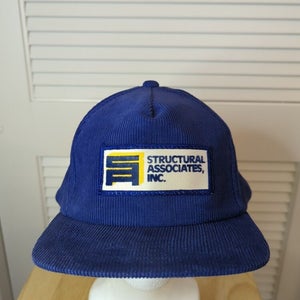 Vintage Structural Associates Inc Corduroy Snapback Hat Yupoong